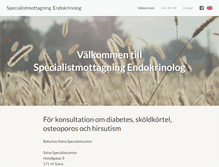 Tablet Screenshot of endokrinologdirekt.se